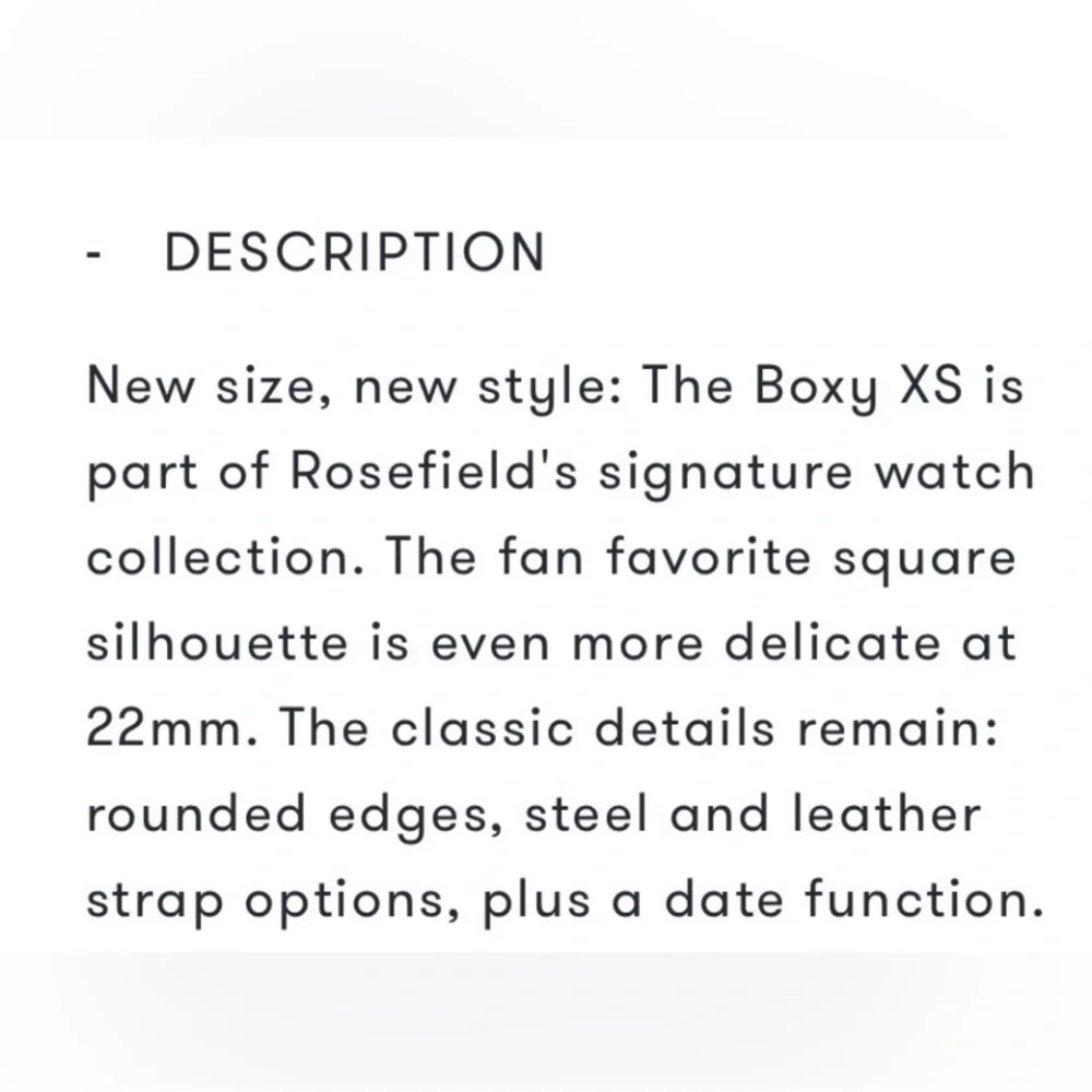 Rosefield Gold Mesh Boxy Watch - Picture 10 of 12